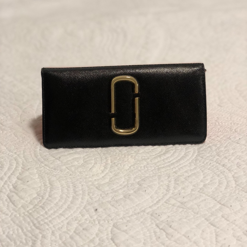 MARC JACOBS Snapshot Open Face Leather Wallet